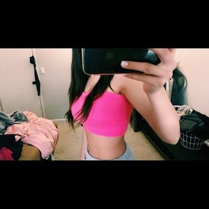 Pink tube top